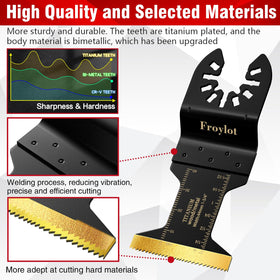 FROYLOT blades feature laser etched scales for precise measurements.