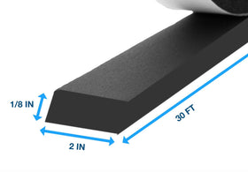 FROZTECH window seal tape providing airtight draft protection.