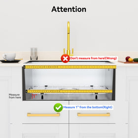 Frsmvati measuring guide helps ensure correct fit inside your sink.