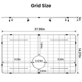 Frsmvati stainless steel sink grid offers anti-rust durability and a sleek look