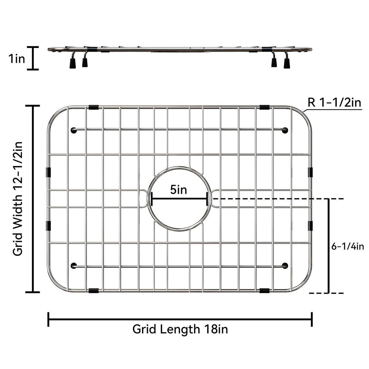 Frsmvati stainless steel protector grid offers durability and rust resistance for daily kitchen use.