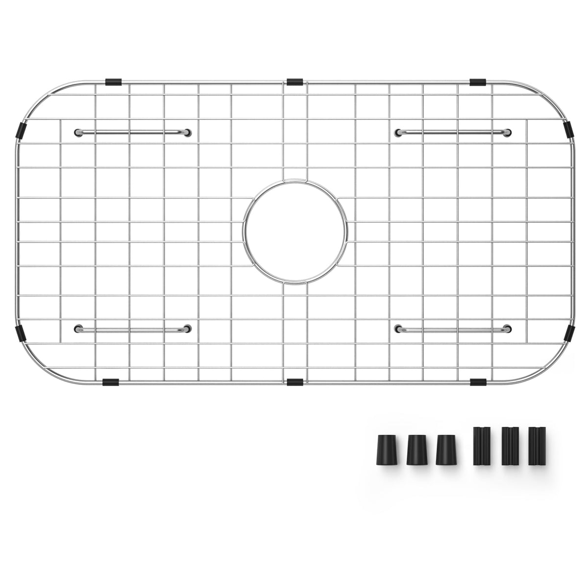 Frsmvati sink protector grid fits 26-1/16 by 14-1/16 with centered drain