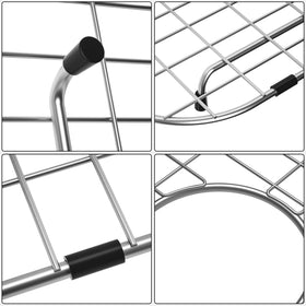 Lightweight Frsmvati grid protects the sink bottom while aiding drainage
