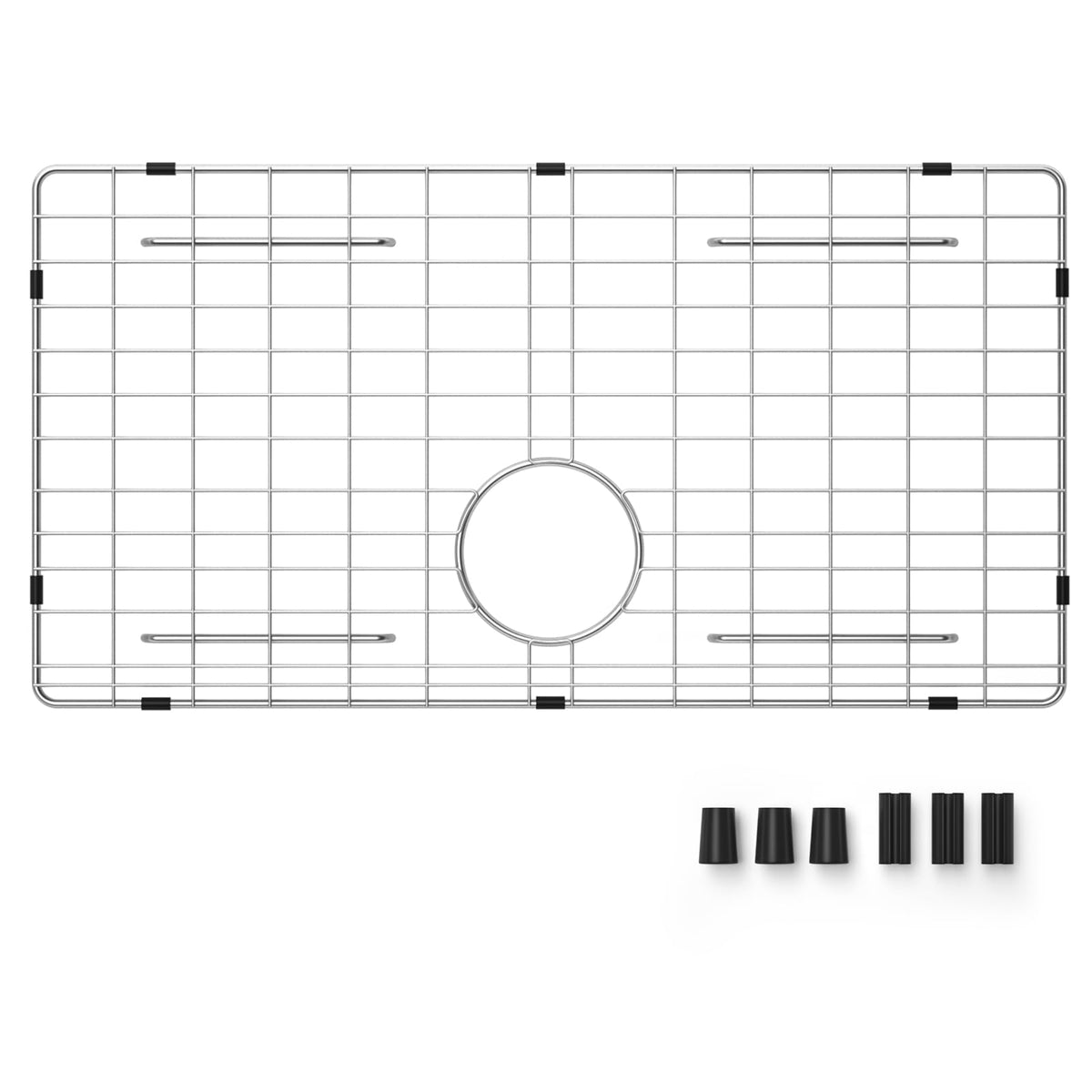 Frsmvati sink protector with rear drain fits 27-9/16 in by 14-9/16 in for single-bowl sinks