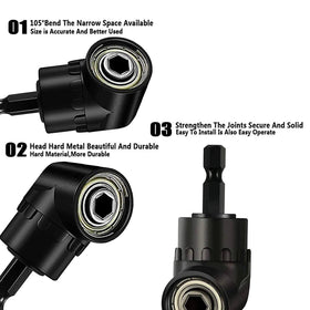 Fruholt 105 degree angle drill adapter with magnetic head for steady use