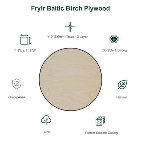 Frylr Baltic Birch plywood edge routing enables decorative joinery and clean edges.