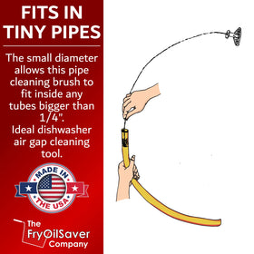 THE FRYOILSAVER COMPANY 48-inch drain brush for garbage disposal line maintenance