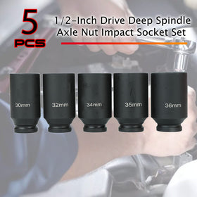 FSBCGT 32mm deep axle nut socket with 12-point design reduces rounding during heavy-duty tasks.