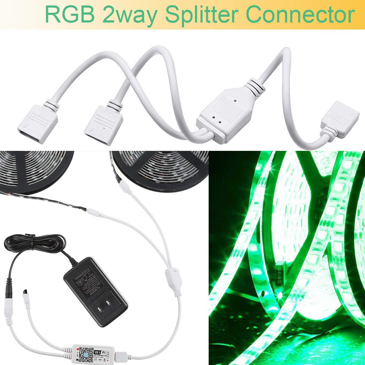 FSJEE compatible 10mm LED strips work with 4-pin RGB for versatile setups.
