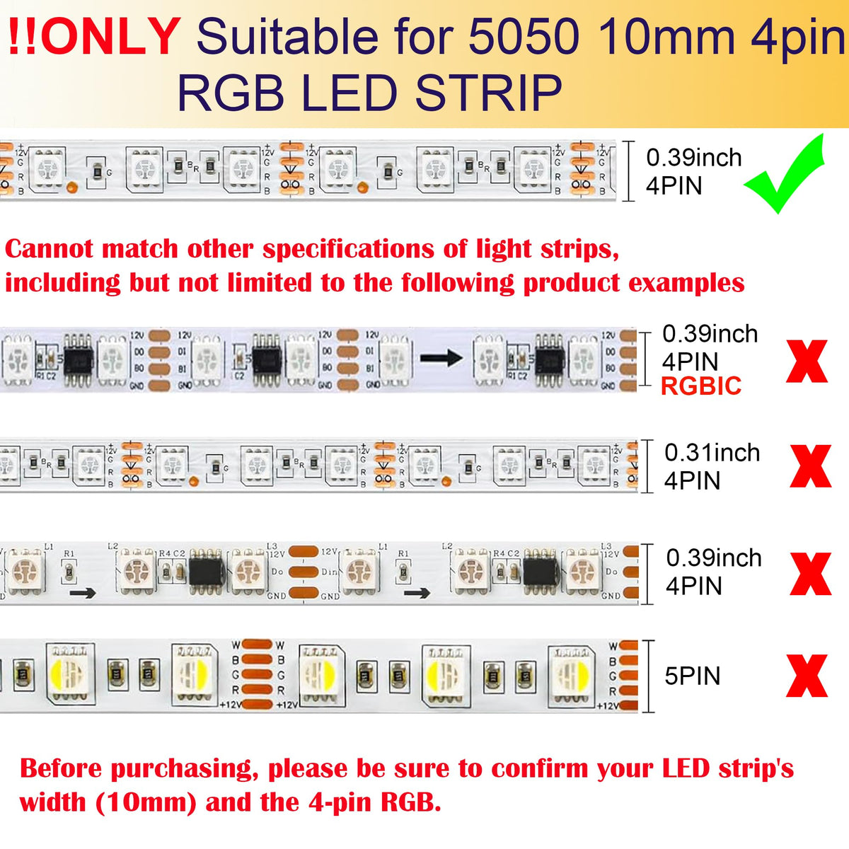 FSJEE RGB extension cables for seamless, customizable LED strip layouts.