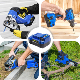 FSKE 6500mAh battery compatible with Kobalt 24V tools