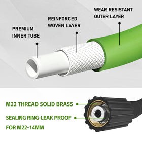Easy installation with quick-connect ends on the FSQLB hose