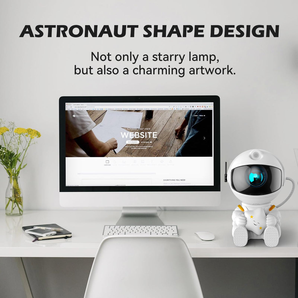 FSSQBFLC Astronaut Galaxy Projector suits home theaters and romantic evenings