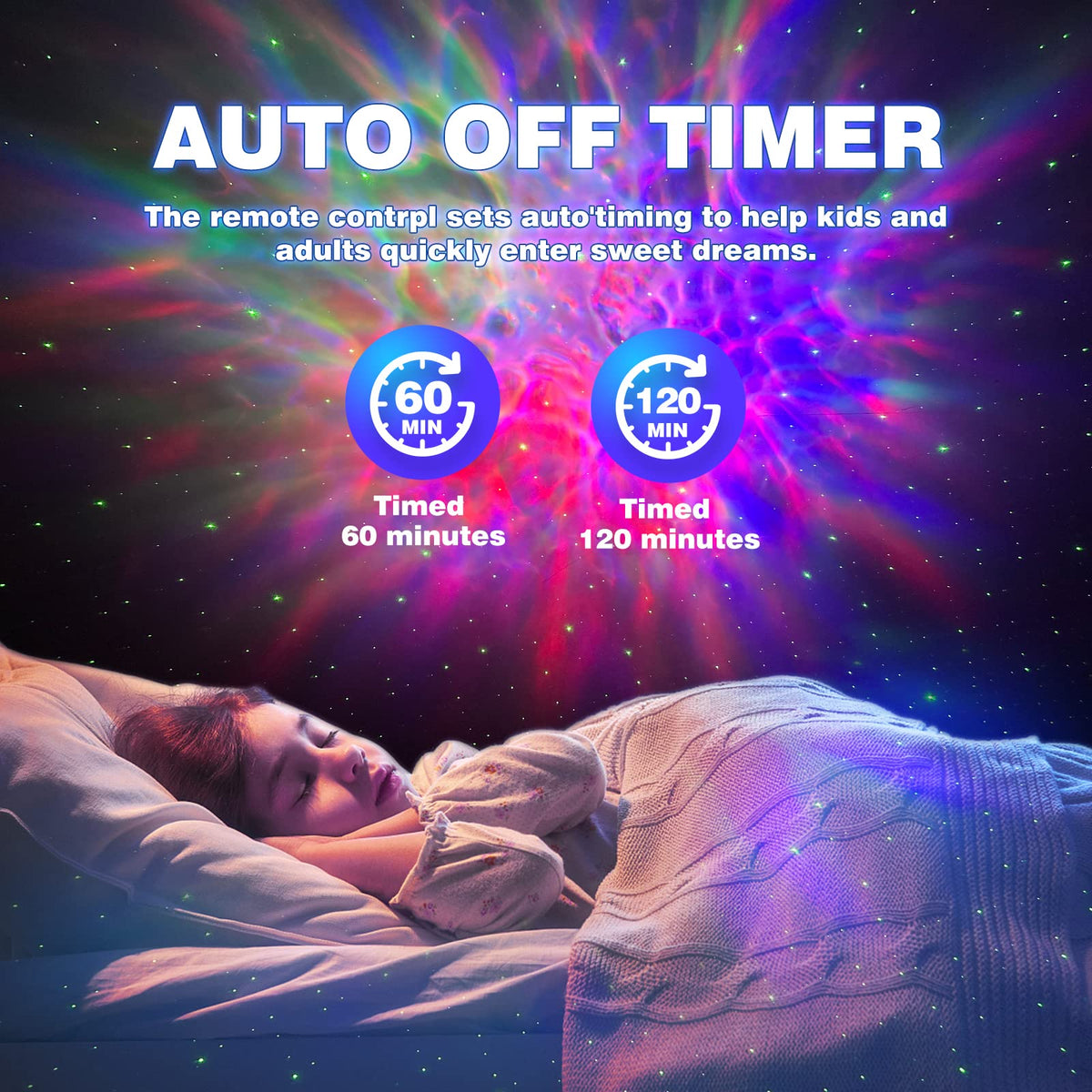 FSSQBFLC Astronaut Galaxy Projector with remote control for easy setup