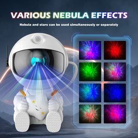 FSSQBFLC Astronaut Galaxy Projector displays starry skies for cozy movie nights