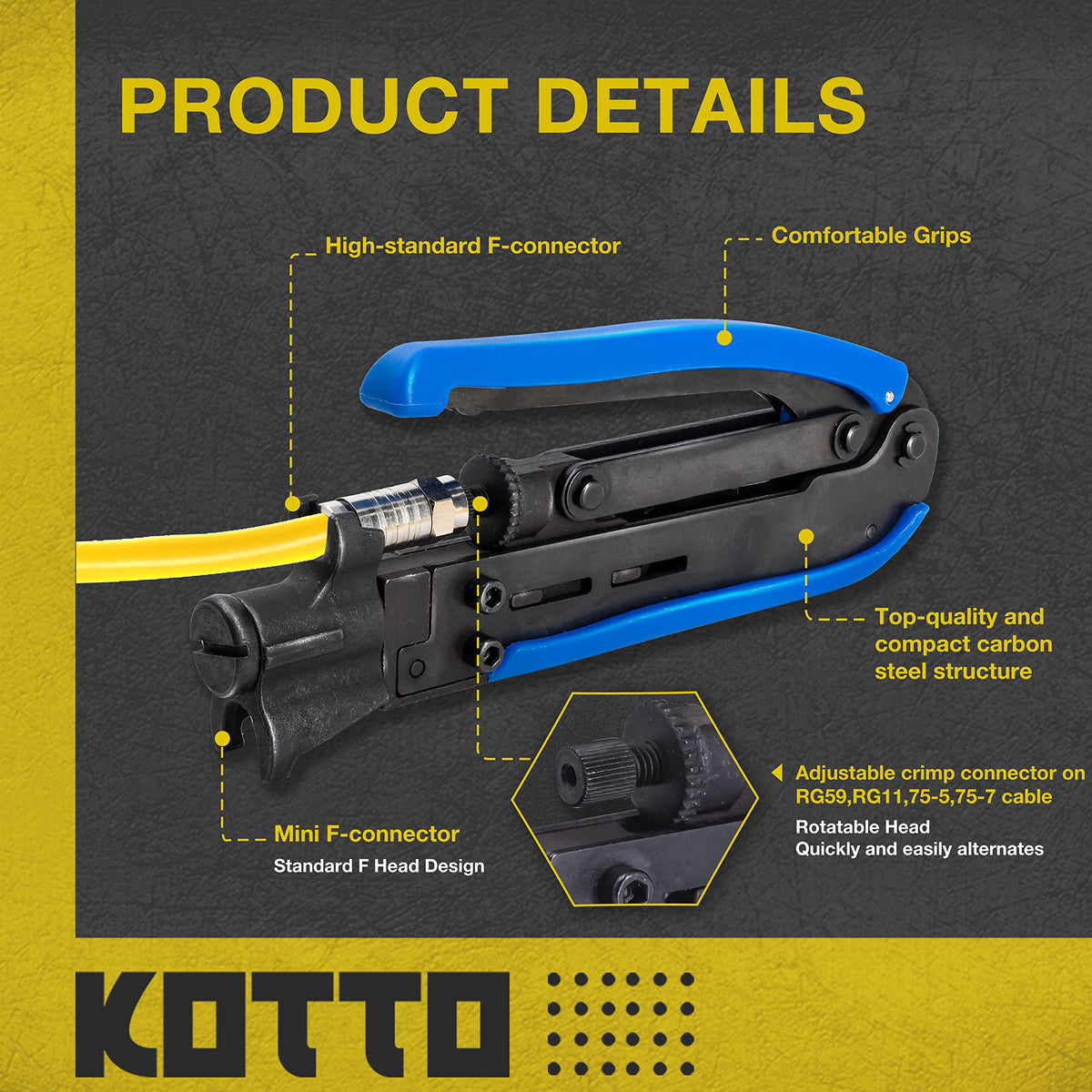 Fstop Labs KOTTO 20 F compression connectors ensure reliable indoor terminations