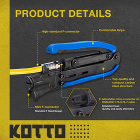 Fstop Labs KOTTO 20 F compression connectors ensure reliable indoor terminations
