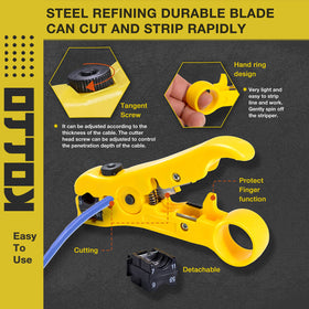 Fstop Labs KOTTO adjustable thumb screw enables precise stripping blade setup