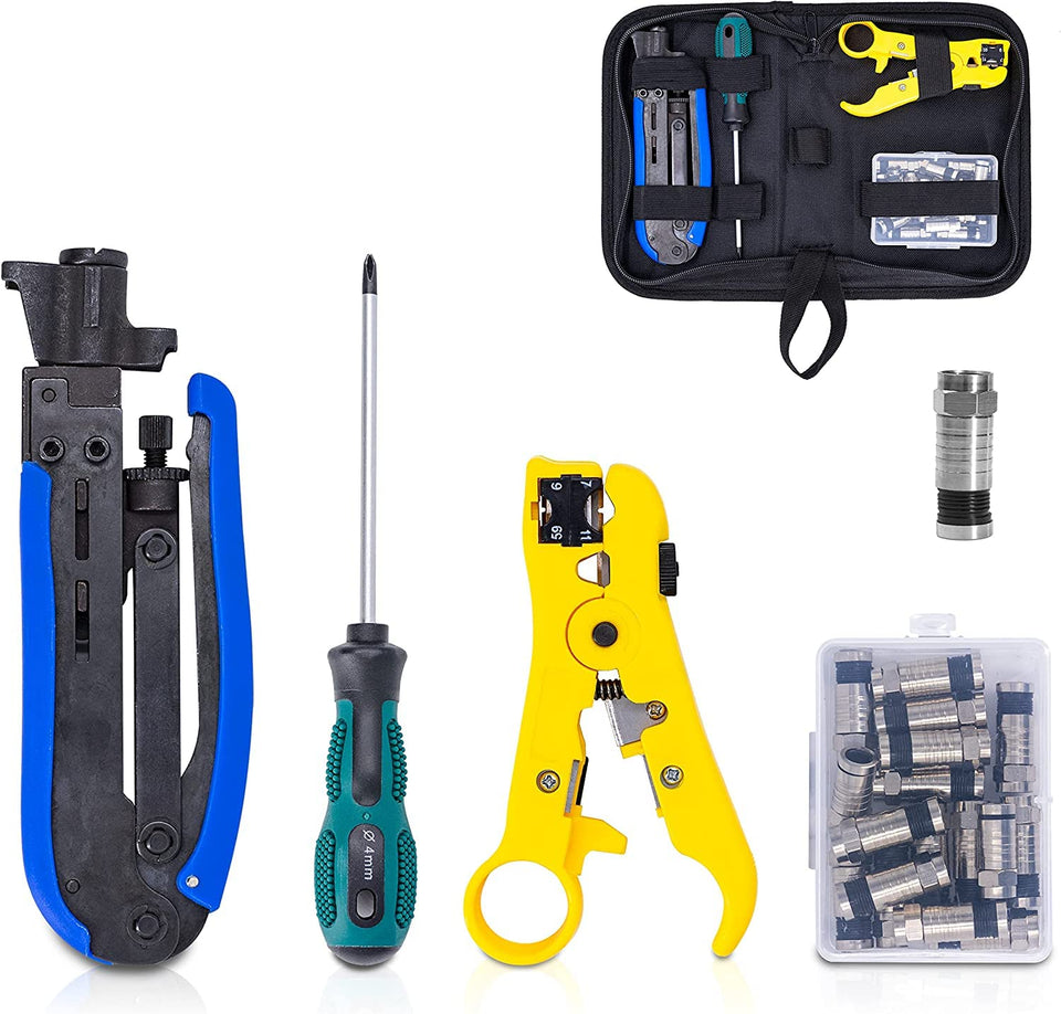 Fstop Labs KOTTO coax crimper tool for secure F connector installations