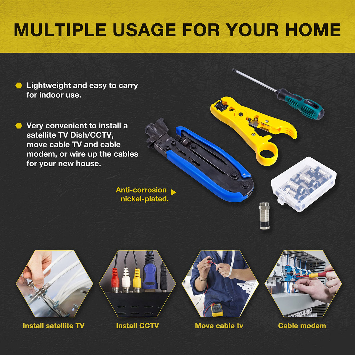 Fstop Labs KOTTO coax stripper included for clean insulation removal