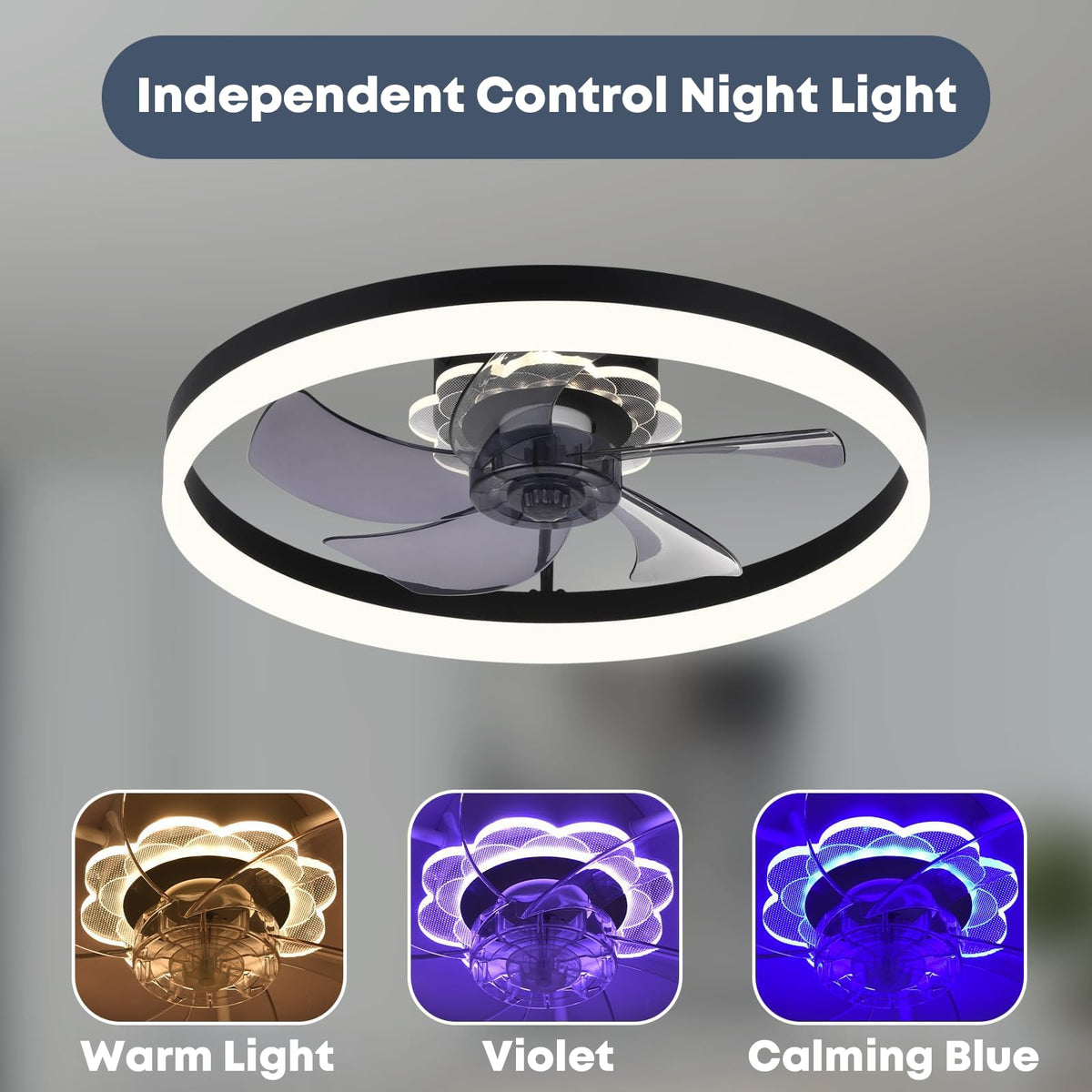 FSZDORJ F115 night light color options provide ambient lighting for evenings