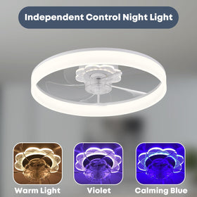 Fszdorj low-profile flush-mount design suits rooms with low ceilings.