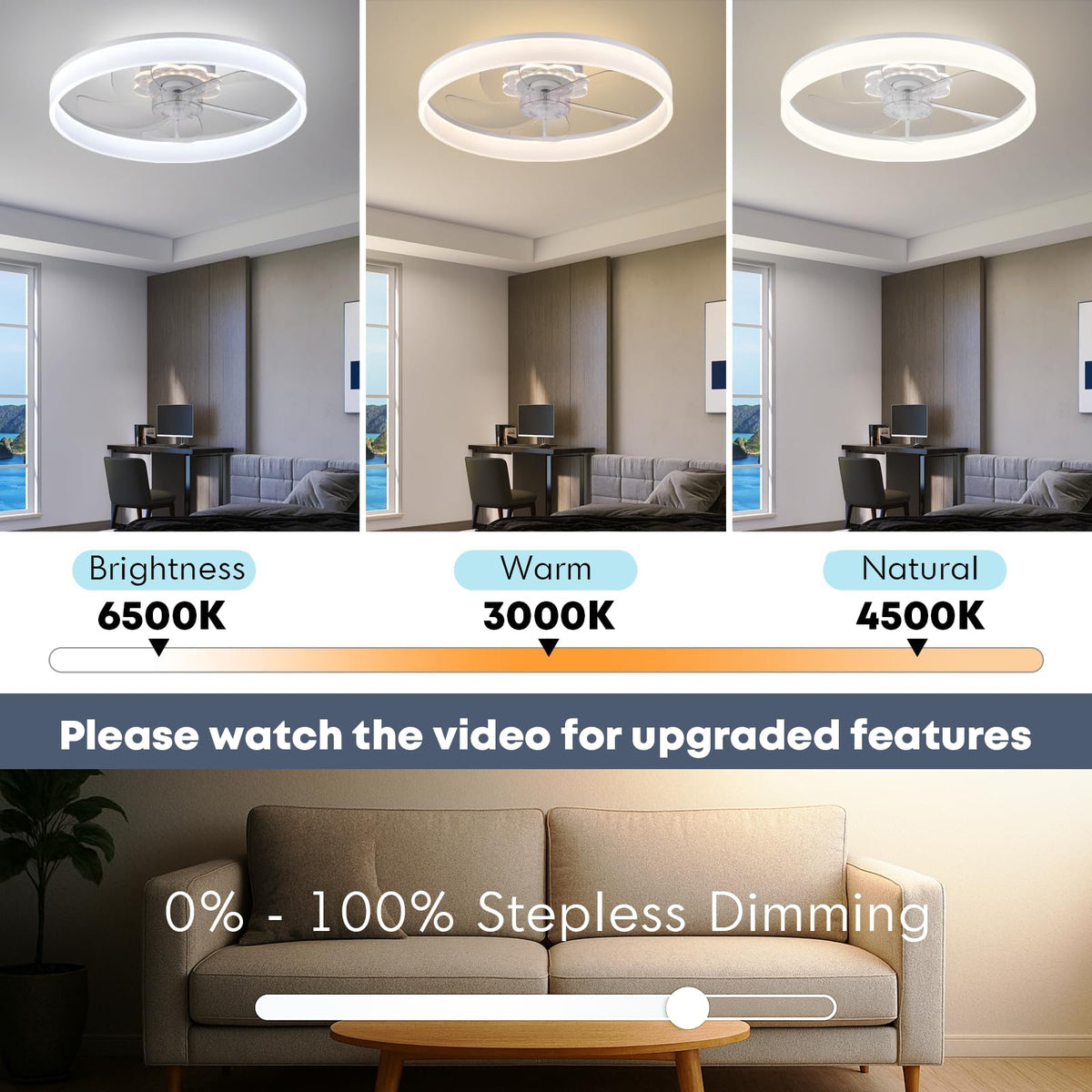 Fszdorj night-light color options provide ambient accents.