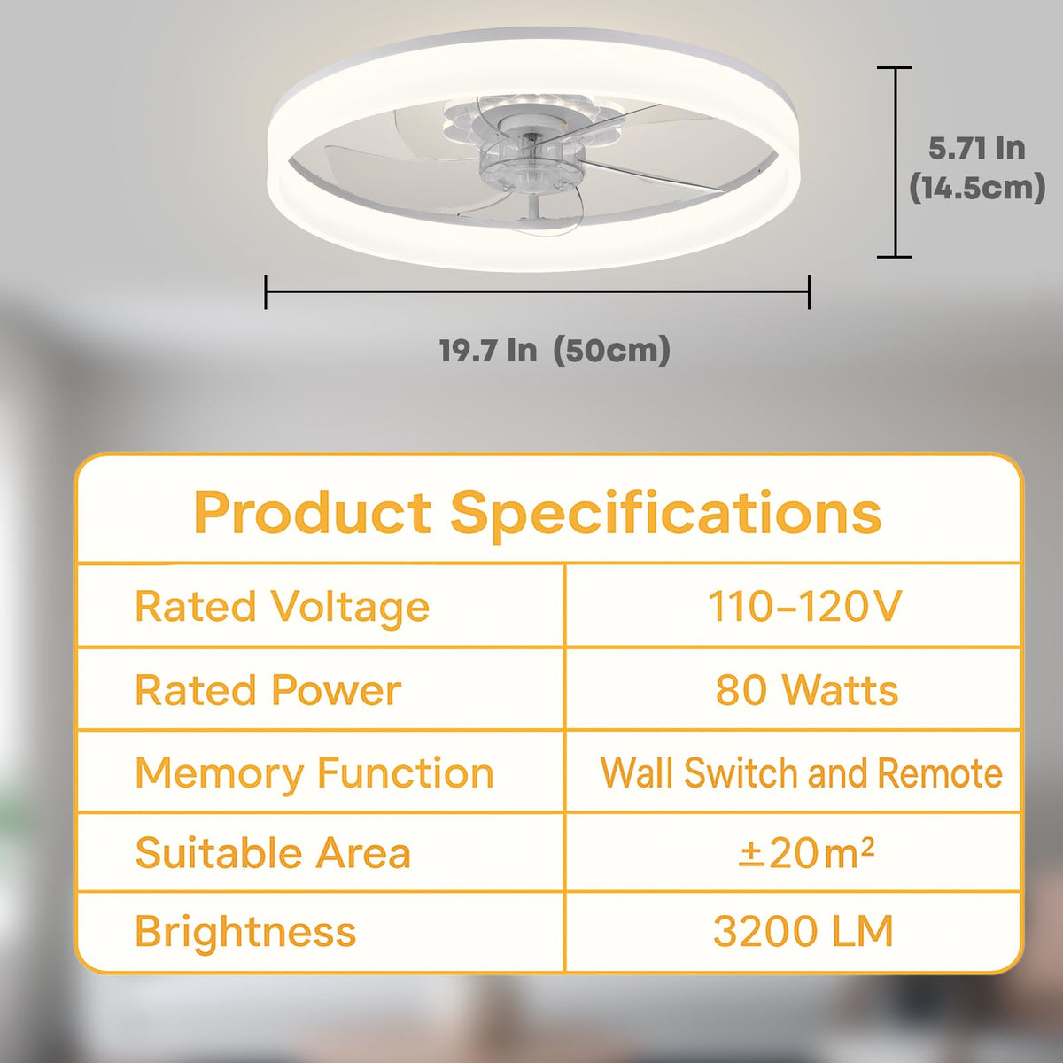 Fszdorj quiet DC motor ensures peaceful operation.