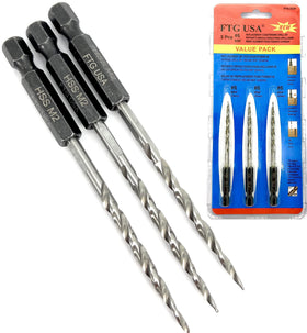 FTG USA replacement tapered countersink bit with hex shank for quick changes