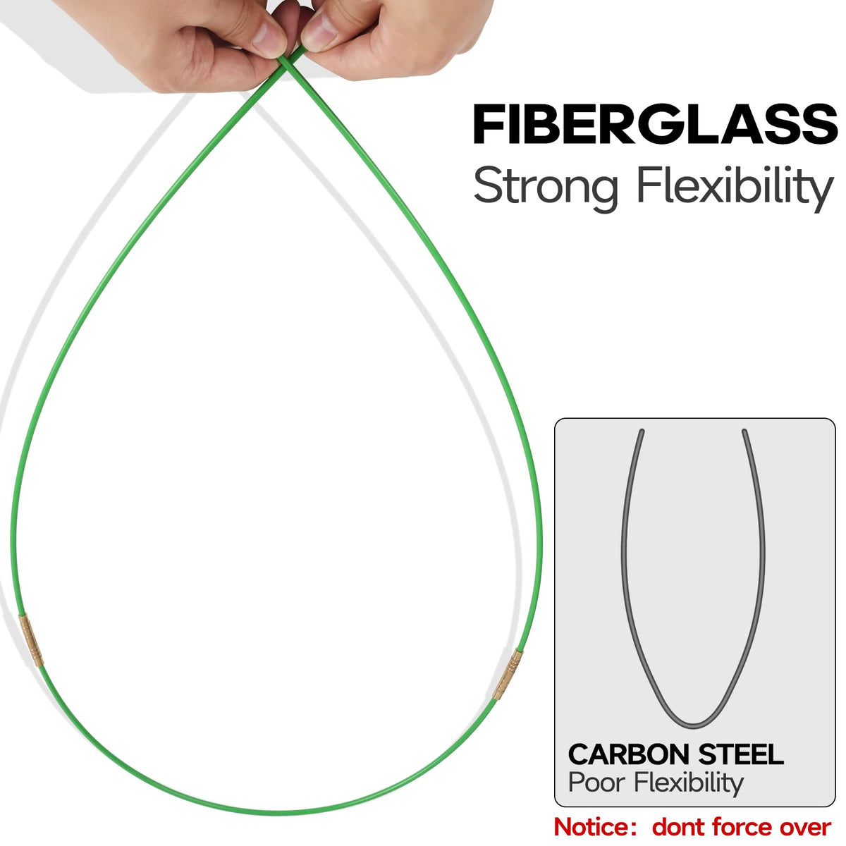 FTIHTRY brass push and hook facilitate threading around obstacles