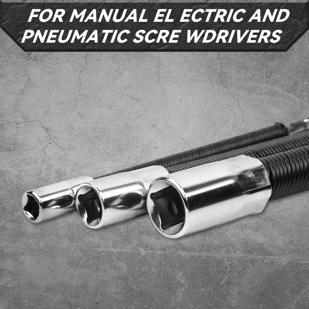 FTIHTRY flexible extension bar 12-inch 3/8 drive for extended reach in narrow areas.