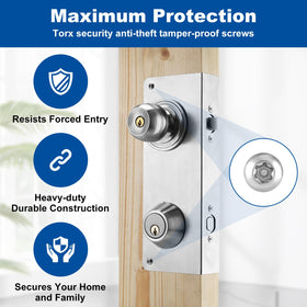 Ftyokmi U10385 door strike plate included for reliable latch alignment