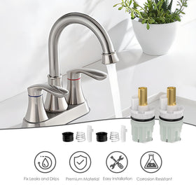Ftzynqur four-piece 1/4-turn stop, smooth shutoff for Delta faucets.