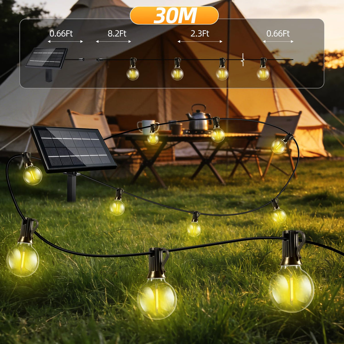 FUANXIEI cordless installation simplifies mounting on fences and arches.