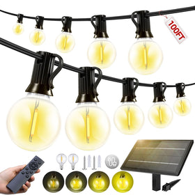 FUANXIEI G40 Edison bulbs outdoor lighting with warm 2700K glow.