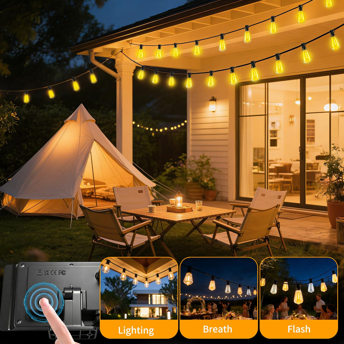 FUANXIEI ST38 edison bulbs 15plus1durable and stylish