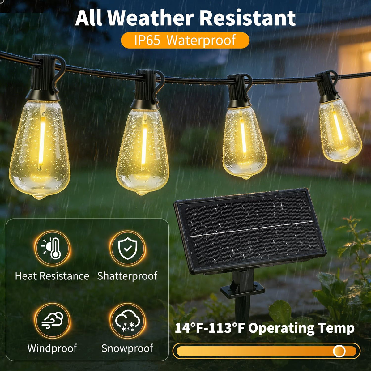 FUANXIEI ST38 IP65 weatherproof lighting for rain and dust resistance