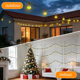 FUANXIEI warm 2700K glow enhances patios and decks.