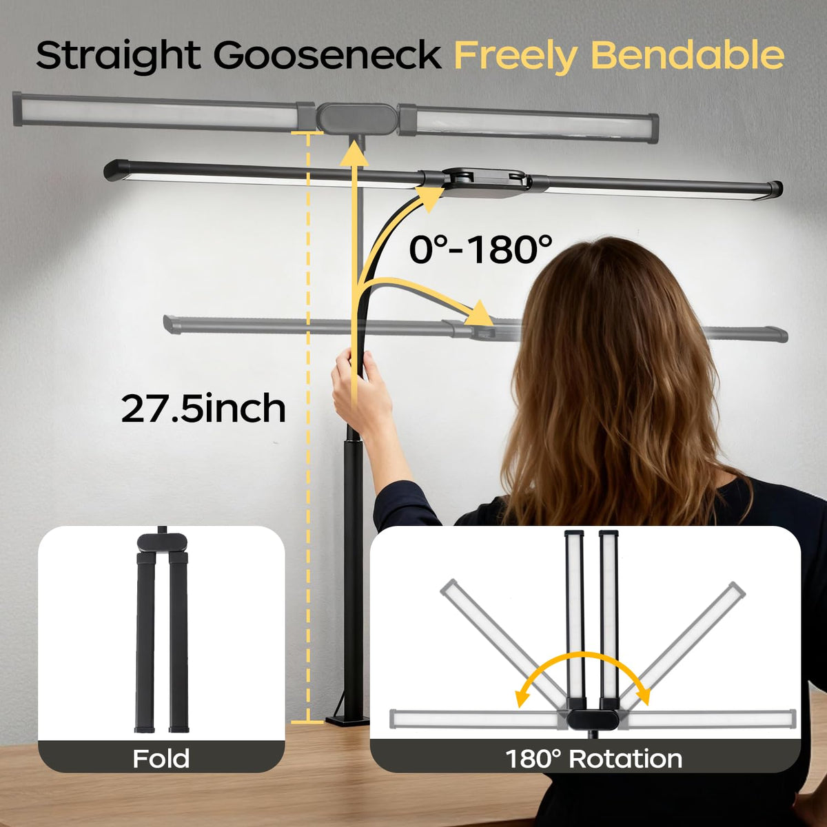 Fuaoddda Durable metal clamp ensures stable performance over daily use.