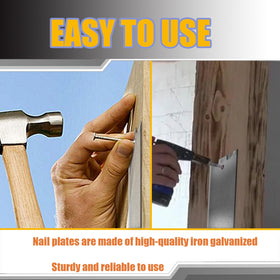 FUBEDY nail plates package shows 50 durable plates for larger projects.