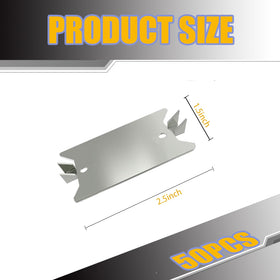 FUBEDY nail plates close-up shows sharp prongs for quick, secure wood installation.