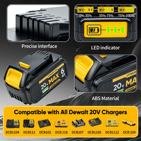 FUBOREOOK battery replacement for DCB203, consistent performance on-site.