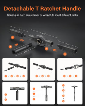 FUDUOA magnetic bits with color coding speed identification.