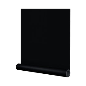 FUKU MON black wallpaper roll 24x394 showing minimal seams on large surfaces.