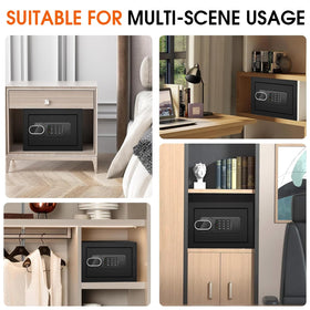 FULCYOVT fire safe box includes emergency keys for alternative access.