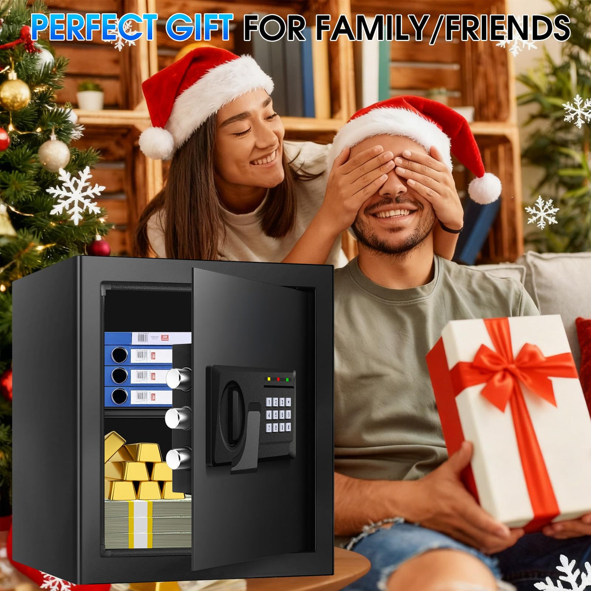Fulcyovt fireproof safe with digital keypad enabling quick access and strong security