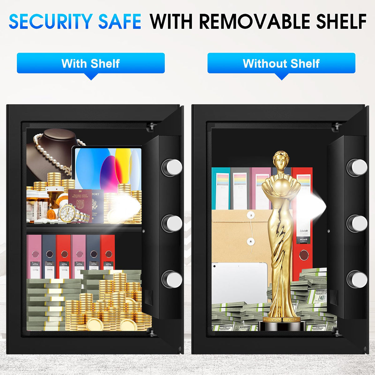 Spare keys for FULCYOVT fireproof safe provide backup access