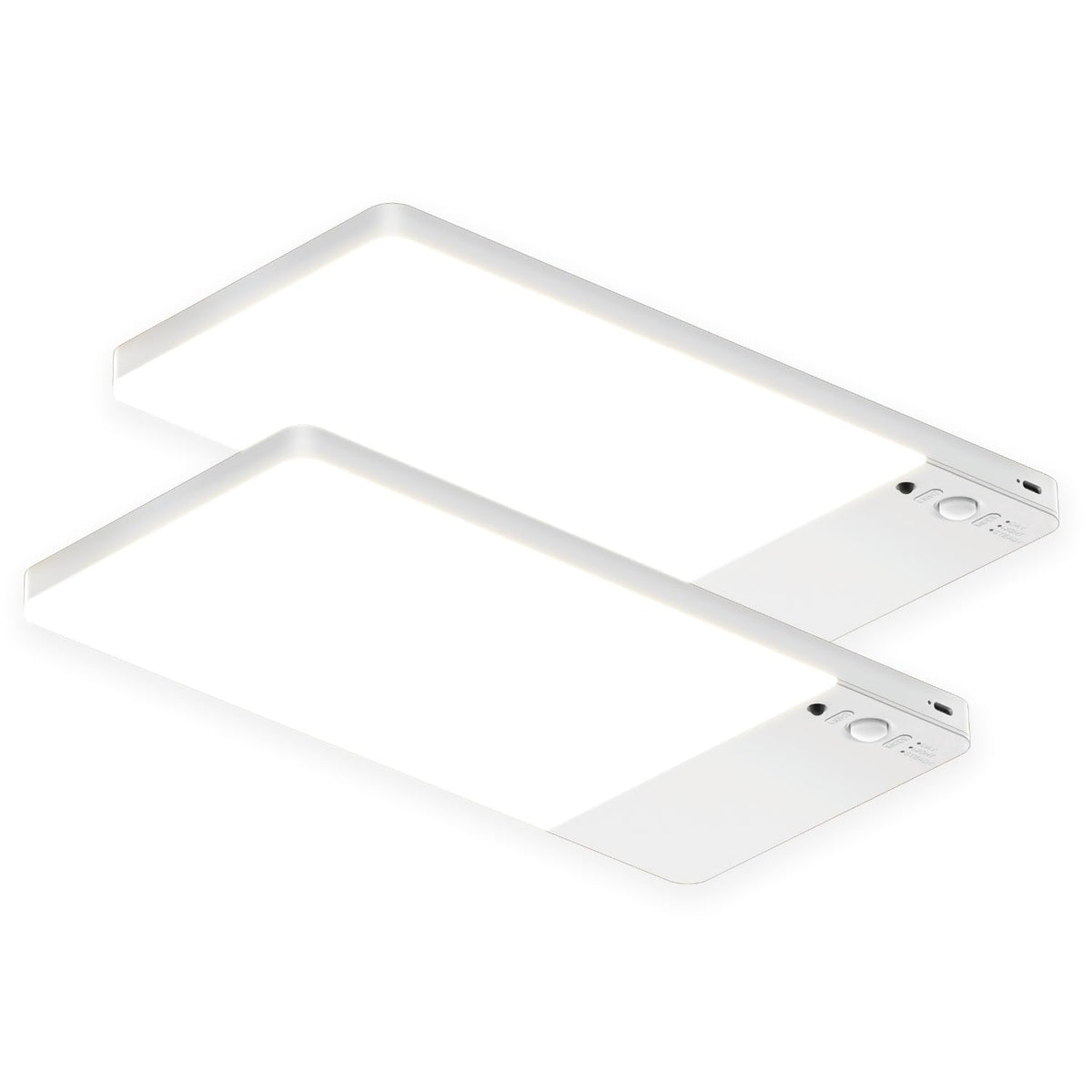 Fulen 2-pack ceiling light with magnetic no-drill install for quick mounting
