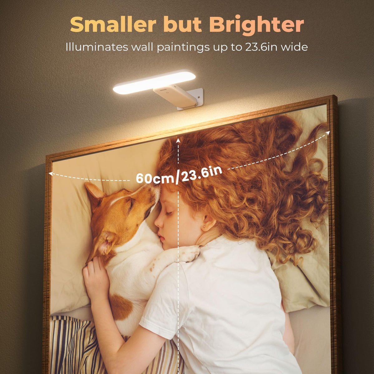 FULEN remote-controlled picture light demonstrating three color temperatures for mood