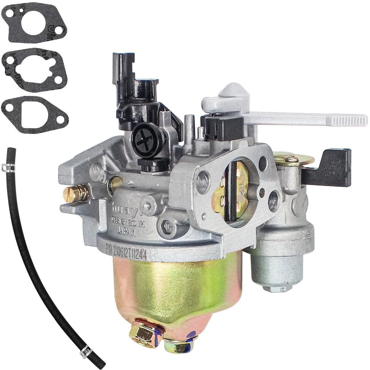 Fullas Huayi carburetor body close-up showing precise build for reliable fuel delivery